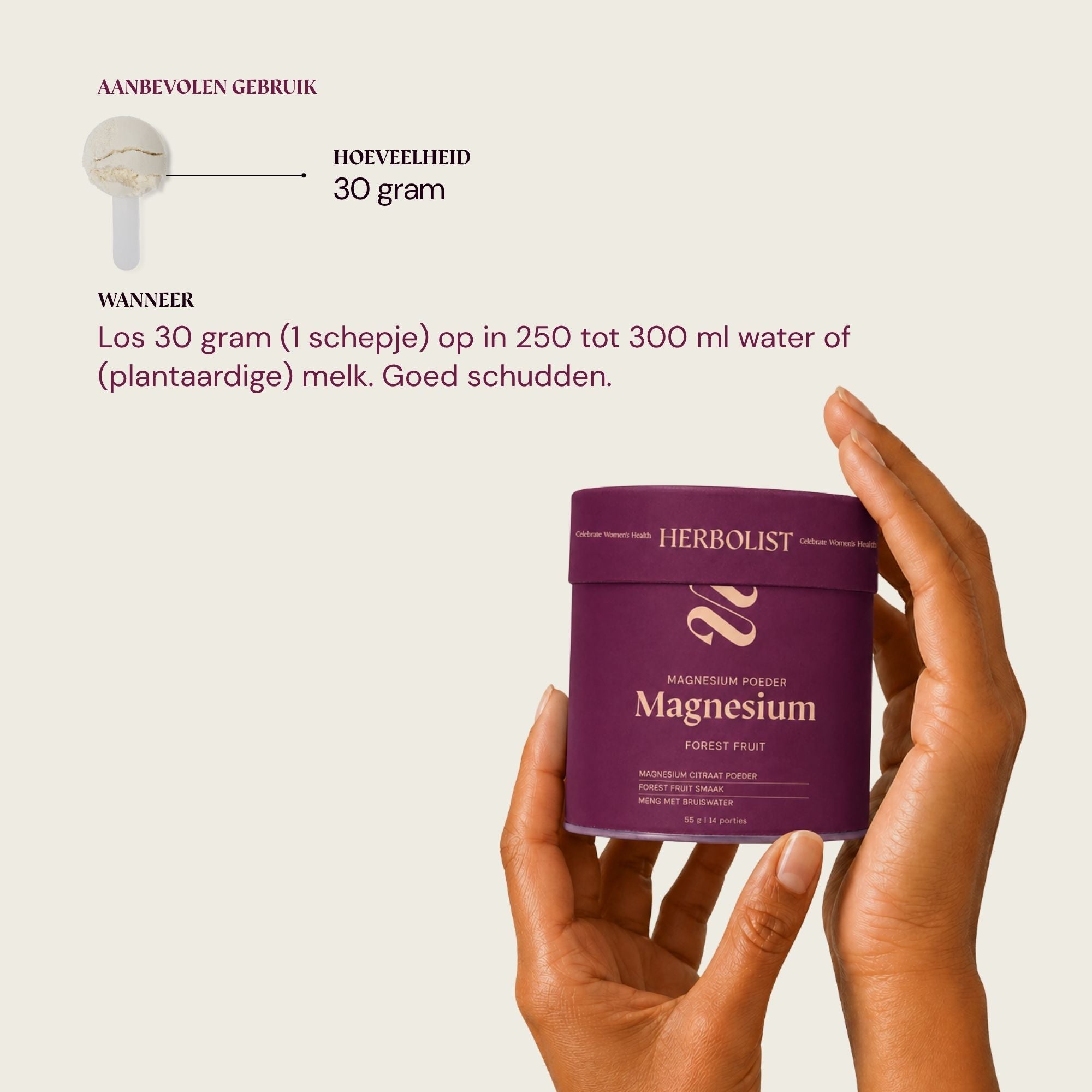 Magnesium Pulver – Waldfrucht